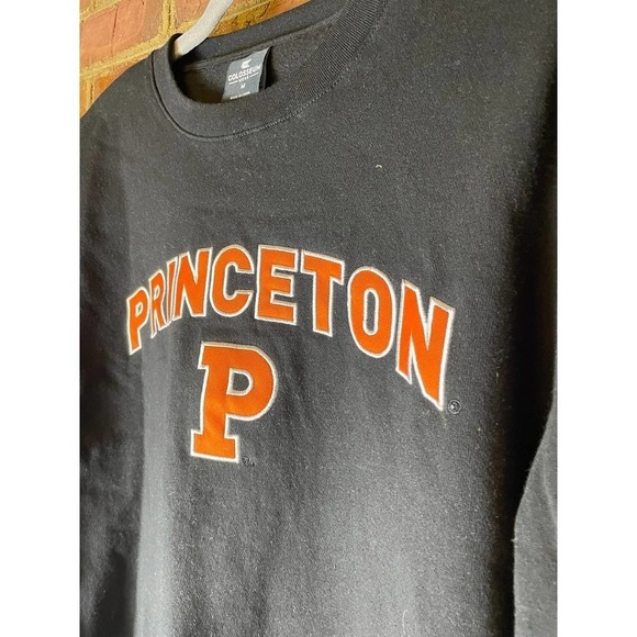 Colosseum Black Princeton Tigers Arch & Logo Crew Neck Sweatshirt NWT - Picture 3 of 6